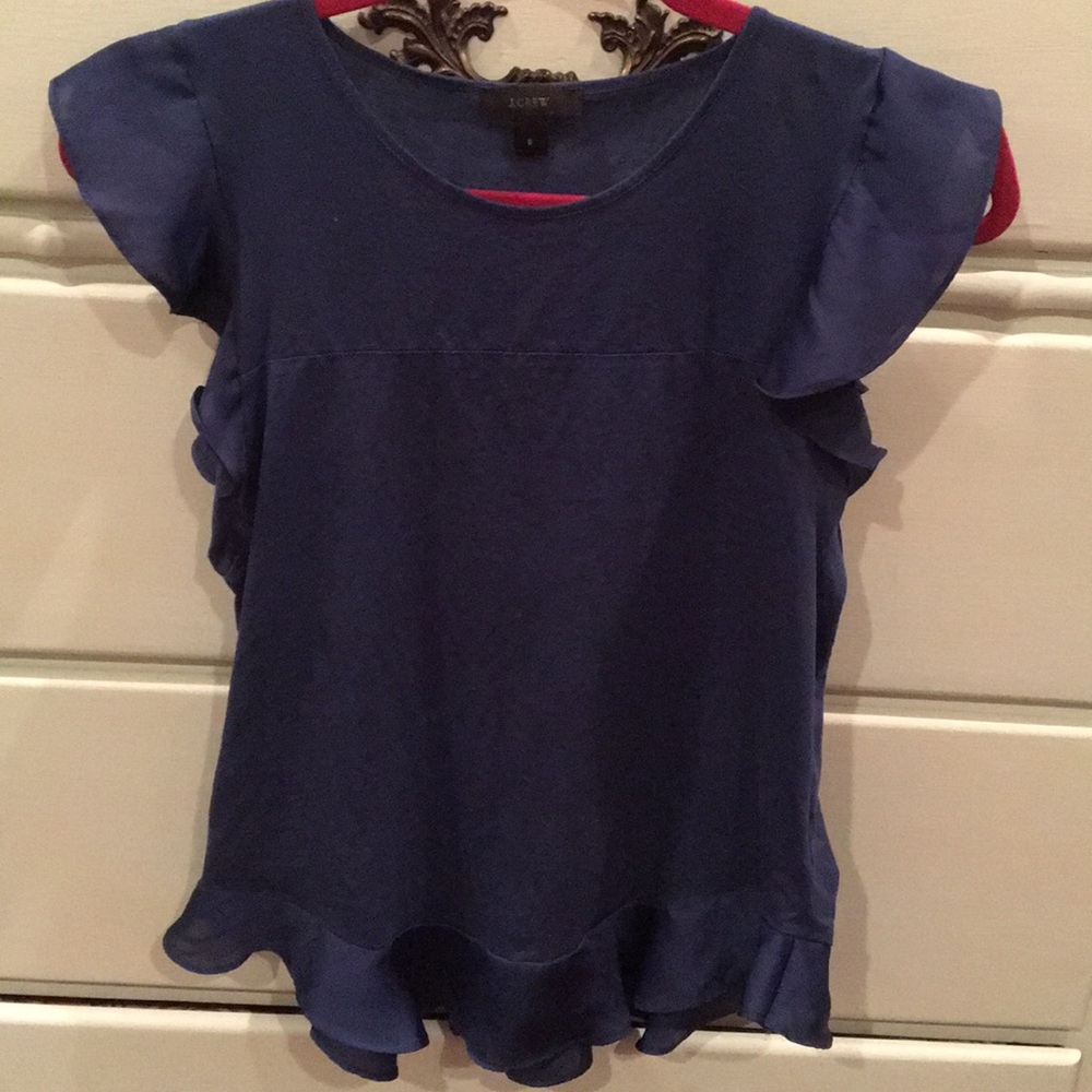 J. Crew Ruffle Top - Picture 2 of 3